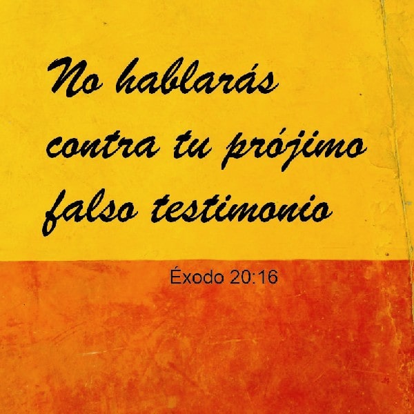 Éxodo 20:16