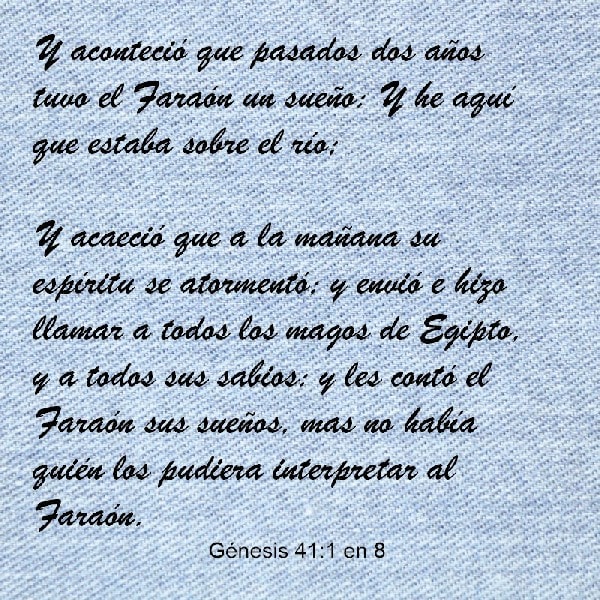 Génesis 41:1 y 8