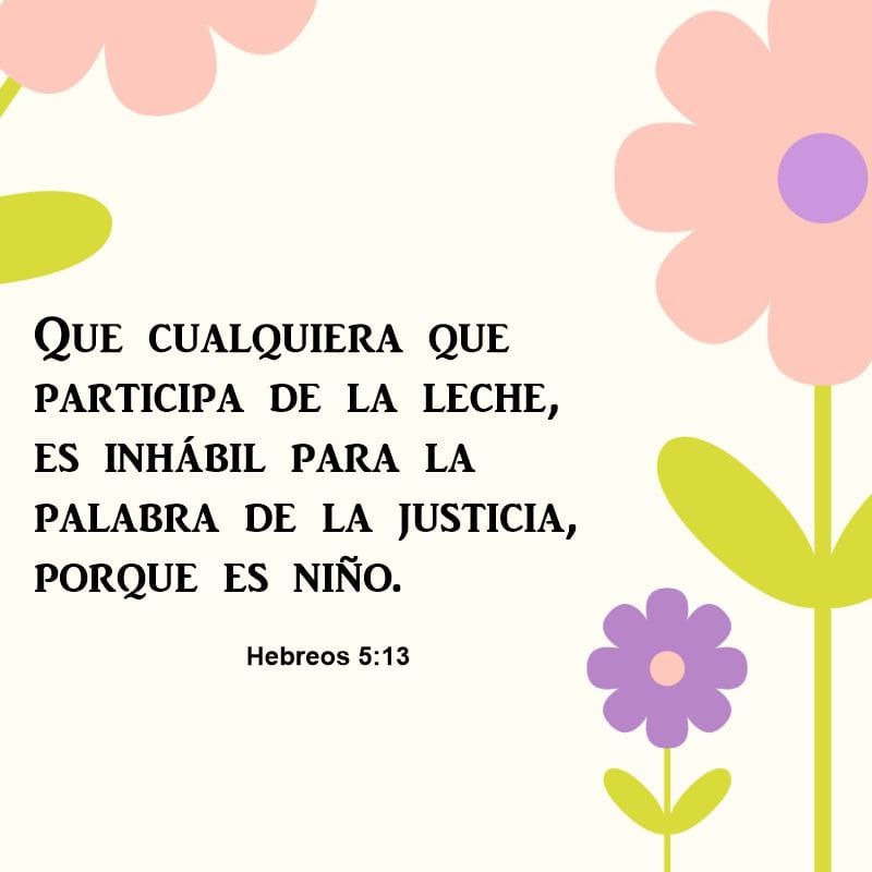 Hebreus 5:13