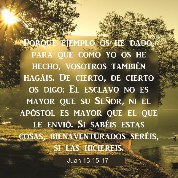 Juan 13:15-17