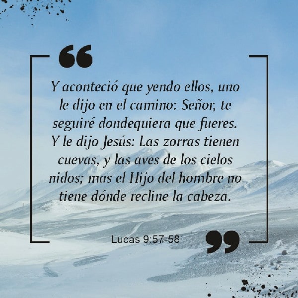 Lucas 9:57-58