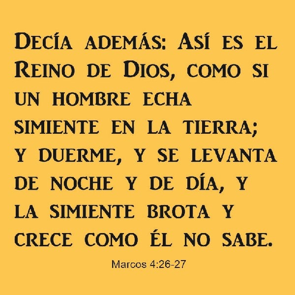 Marcos 4:26-27