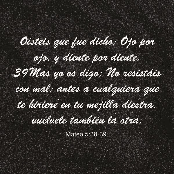 Mateo 5:38-39