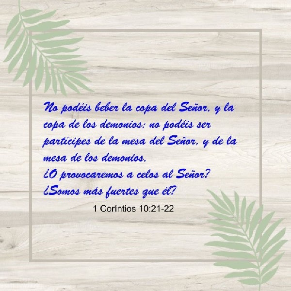 1 Corintios 10:21-22