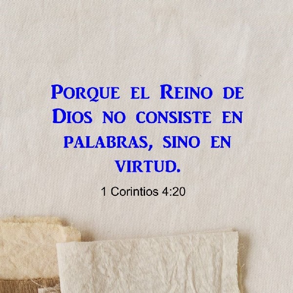 1 Corintios 4:20