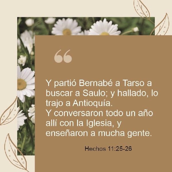 Hechos 11:25-26