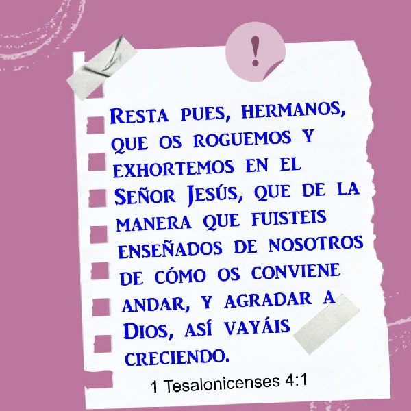 1 Tesalonicenses 4:1