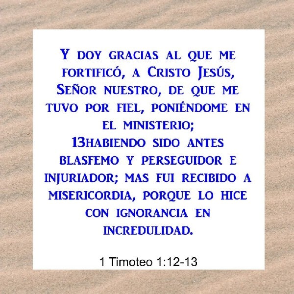 1 Timoteo 1:12-13