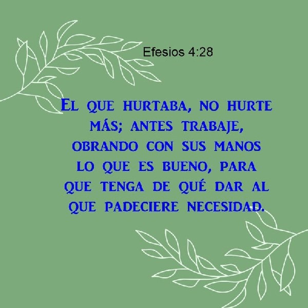 Efesios 4:28