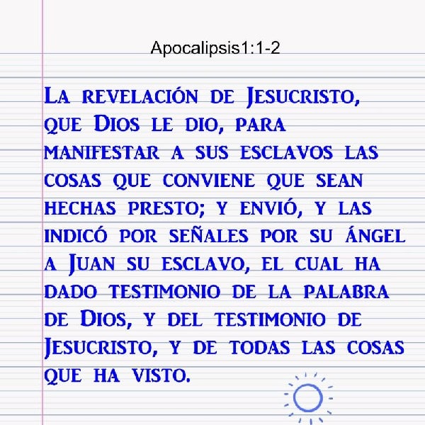 Apocalipsis 1:1-2