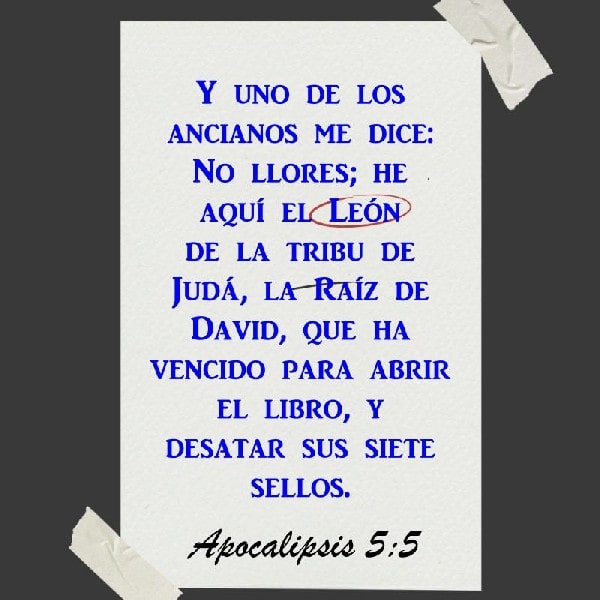 Apocalipsis 5:5