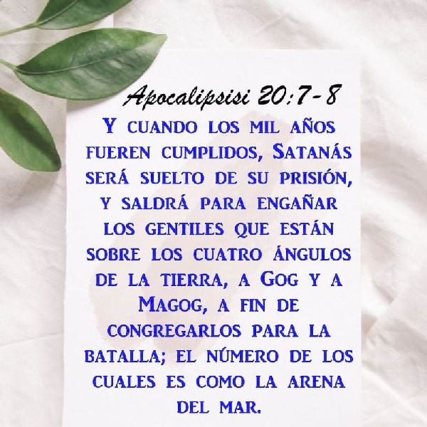 Apocalipsis 20:7-8