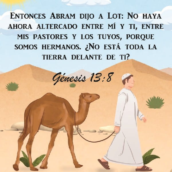 Génesis 13:8-9