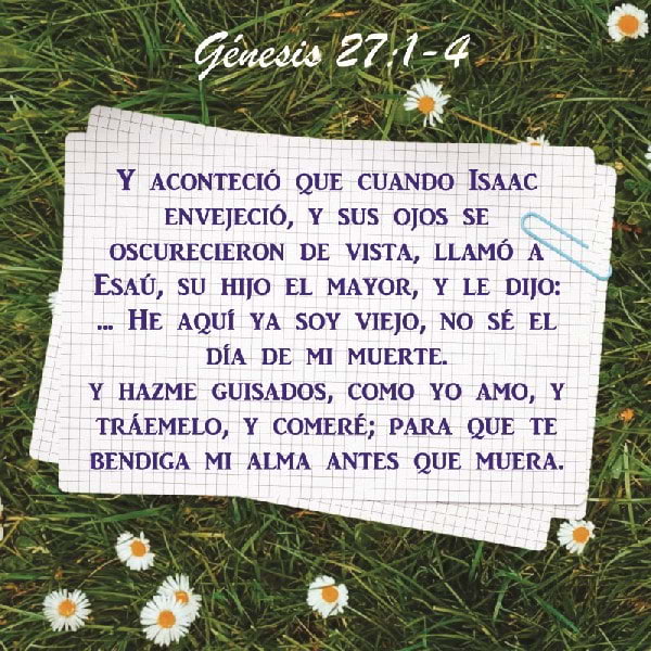 Génesis 27:1-4
